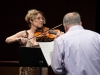 Päivikki Nykter plays the violin at the Howard Brubeck Theatre on Oct. 18. Emi Iguchi/The Telescope