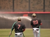 Palomar infielders Effrin Medina #7 and Niko Holm #23 prep the field before their home game againt Southwestern on April 21. Aaron Fortin/The Telescope