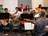 Music department began their beginner Guitar class by the numbers with some eagerly enthused first time students Jan. 26. Johnny Jones/The Telescope