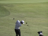 Palomar's Zach Wagner hits a wedge shot to the 2nd green, Wagner finished with a round of 76. The Comets hosted visiting College of the Desert, El Camino, Victory Valley, Mt San Jacinto, and Cuyamaca Wed 01 April at Twin Oaks Golf Club. The Comets finished in second place seven shots behind College of the Desert. Philip Farry / The Telescope