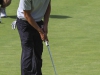 Palomar’s Zach Wagner sinks his par putt on the second hole, Wagner finished with a round of 76. The Comets hosted visiting College of the Desert, El Camino, Victory Valley, Mt San Jacinto, and Cuyamaca April 1 at Twin Oaks Golf Club. The Comets finished in second place seven shots behind College of the Desert. Philip Farry / The Telescope