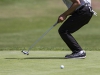 Palomar’s Michell Kwee reacts after just missing a birdie putt. Kwee finished with a score of 80. The Comets hosted visiting College of the Desert, El Camino, Victory Valley, Mt San Jacinto, and Cuyamaca April 1 at Twin Oaks Golf Club. The Comets finished in second place seven shots behind College of the Desert. Philip Farry / The Telescope