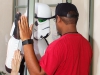 San Diego native Marion Cravens faces off with a Storm Trooper at Nerd Con 2015. Hanadi Cackler/ The Telescope