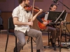 Kristopher Apple and Dillon Casey of the Nathan Hubbard Quartet, perform during Concert Hour on Feb. 19, 2015. Claudia Rodriguez/The Telescope