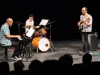 Keyboardist Joshua White (left), Drummer Charles Weller (center), and Harley Magsino bassist (right), perform original music that explore different levels of “groove-based/ back-beat oriented music” at Palomar’s Howard Brubeck Theatre on March 10, 2016. Sergio Soares/ The Telescope