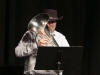 Shawn Boomer performing The Yellow Rose of Texas at the Howard Brubeck Theatre on May 12. Christopher Jones/The Telescope