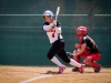 Sophomore utility Brooke Huddleson runs to first base after hitting the ball in the bottom of the first inning. She then advanced bases and scored. The Comets won the game 15-6 in 5 innings against Imperial Valley on April 15. Photo by Michaela Sanderson/The Telescope