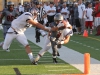 Palomar slot receiver Damon Nolan #9 leaps for the pylon to score during the first quarter against Citrus on Sept. 6 at Escondido High School. Photo: Philip Farry | The Telescope
