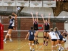 September 10, 2014/ Undefeated Palomar College Comets women volleyball team plays against Irvine Valley College Lasers at the Dome, Comets #4 Rylee Zimmerman and #6 Aspen Luedtke get ready to block the shot of Lasers #22 Marisa Doran during the second set. The #2 ranked Lasers defeated the Comets three sets to zero giving the Comets their first loss of the season.