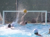 Palomar Comets goalie Adam Kelsey #1A with a block at the first home game vs. Southwestern at Wallace Memorial Pool on Sept. 10, 2014. Photo: Meredith James | The Telescope