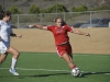 Freshman Rachel Stahl executes an attack on the goal in the game against Victor Valley College on Oct. 3 •Casey Cousins/ The Telescope