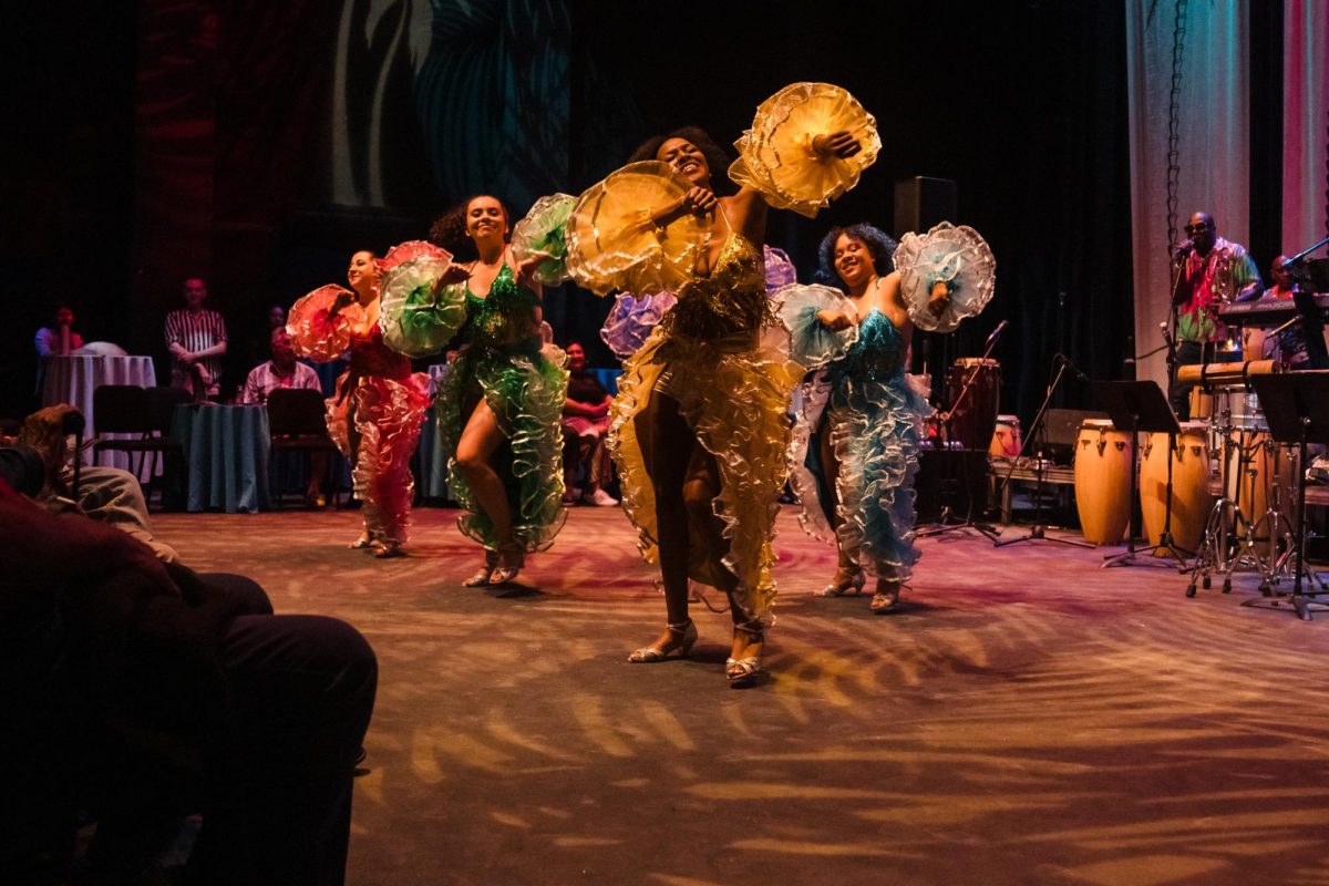 The Agogo Drum and Dance Ensemble performs during a previous Noche Havana performance.