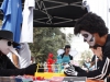 The Active Minds booth had literature about the club, candy, and rock 'em sock 'em robots at the Halloween Escape event at Palomar College, Oct. 30. Angela Marie Samora/The Telescope