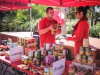 Thomas Hinch and Lindsey Kretchman are collecting all food items and money donated for 'Stock the Bank!' on behalf of the Student Affairs. The event was held at SU-Quad on Palomar College San Marcos campus between 10 a.m. and 1 p.m. on Nov.20, 2014 â¢ Yoshikazu Yamashita/ The Telescope