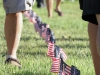 American flags being set up for the 9/11 Remembrance event hosted by the Office of Student Affairs on the Palomar San Marcos campus. Photo: Yoshikazu Yamashita | The Telescope