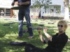 Sept.12 | Ellen Weller (right) and Randy Hoffman (left), both from the Palomar performing art department, join together to play some music for the Send Silence Packing event at Palomar College | Guillermo Escamilla/Telescope