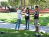 Sept.12 | DRC Counselor and Palomar College Active Minds Club Advisor Lori Meyers (left) provides information concerning the Active Minds program to Palomar students Nancy Soria (center) and Todd Myers./ Stephen Davis/ Telescope