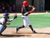 Palomar's Niko Holm (23) lines a double to drive in the fifth-run in the bottom of the fifth inning that extended The Comets lead 11-4 at Palomar Ballpark on March 22. Holm drove in six runs including a home run, triple and two doubles in Palomar's 16-11 win over San Diego Mesa College. Johnny Jones/The Telescope