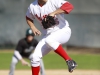 Palomar’s starting pitcher Zach Wilkins throws to the plate during the home opener Saturday Feb 1 at Myers Field. The game against Golden West went 14 innings with Palomar losing 2-1. Stephen Davis/Telescope