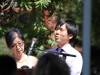 Ryo Okamoto shares the memories he created with the crash victims during his speech at the Celebration of Life memorial on Sept.19, 2014. Photo: Yoshikazu Yamashita/ The Telescope