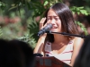 Palomar international student Akari Hasegawa, a friend of the victims', gets emotional during her speech at the Celebration of Life memorial service at Palomar on Sept. 19, 2014. • Yoshikazu Yamashita/ The Telescope