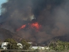 The San Marcos fire continues to burn unconfined. Fire officials have stated the coco fire is the countys No. 1 Priority. Classes at Palomar College will resume on friday. Joe Davis /The Telescope