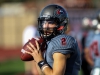 November 22, 2014 | The Comets quarterback #2 Mitch Bartram warms up prior to the start of the Patriotic Bowl against visiting Glendale Community College. Bartam passed for 222 yards and one touchdown as the Comets defeated the visiting Vaqueros 30-22. Bartum was named Most Valuable Player. Photo: Philip Farry | The Telescope
