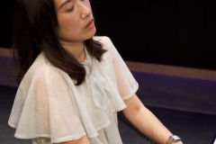 Ching Ming Cheng warms up on the keys before the concert hour show begins at Palomar College on Oct.9, 2025. Photo credit: Devin Sabato