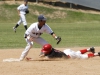 Palomar’s Joey Cooper was called out stealing second base during the sixth inning against visiting Irvine Valley College May 10 at Myers Field. The Comets won the game 11-1 and swept the Lasers 2-0 in the Super Regional. Philip Farry / The Telescope