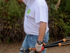 Dennis Astl, Palomar’s Manager of Construction Facilities, brings a pickaxe, saw and tree trimmers down to get to work at the Spring 2016 Arboretum Beautification Day on April 30. Michaela Sanderson/The Telescope