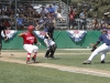 Palomar’s Vince Mori lays down a sacrifice bunt to advance a Comet runner to second base during the second inning against Orange Coast College. The Pirates defeated the Comets 3-0 at Euless Park in Fresno. Philip Farry / The Telescope