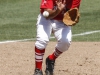 Palomar’s Vince Mori watches the ball into his glove in order to make the second out of the inning against Orange Coast College on May 24. The Pirates defeated the Comets 3-0 at Euless Park in Fresno. Philip Farry / The Telescope