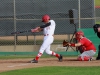 Palomar’s Vince Mori knocks in a run on a 4th inning single to put The Comets up 2-0 over College of The Desert during the Feb. 19 game at Meyers Field. The Comets won the non-conference game 3-1. Stephen Davis/The Telescope