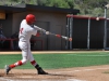 Palomar third baseman Niko Holm (4) launches one deep out of the park in the first inning for the Comets March 25 at the Palomar College Ballpark against. San Diego Mesa. Palomar would go on to win 9-3. Aaron Fortin/ The Telescope