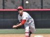 Palomar right handed pitcher Taylor Turski (8) throws a strike during one of his 5 solid innings pitched for the Comets March 25 game against San Diego Mesa in the Palomar College Ballpark. The Comets would go on to win 9-3. Aaron Fortin/ The Telescope