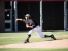 Palomar’s Mike Lopez (18) pitching the first inning in the game against Orange Coast Feb. 9 at the Palomar College Ballpark. Olivia Meers/The Telescope