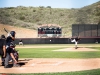 Palomar pitcher Mike Lopez (18) pitching to Orange Coast in the fourth inning with the score all tied up at 0-0. Feb. 9 at the Palomar College Ballpark. Olivia Meers/The Telescope