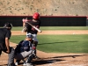 Palomar Niko Holm (23) up to bat in home game against Orange Coast. Feb 9 at the Palomar College Ballpark. Olivia Meers/The Telescope