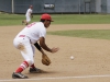 Palomar's Vince Mori fields a ground ball during the sixth inning against visiting Saddleback College 17 May at Myers Field. The Comets won 4-3 in 11 innings to sweep visiting Gauchos and advance to the final four to be held in Fresno next weekend. Philip Farry / The Telescope