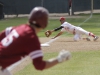 Palomar's Vince Mori robs Cole Stanton of a base hit in the bottom of the second inning at Myers Field 17 May. The Comets won 4-3 in 11 innings to sweep visiting Gauchos and advance to the final four to be held in Fresno next weekend. Philip Farry / The Telescope