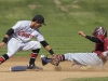 Palomar infielder Chris Stratton applies a tag to San Diego City College runner Tyler Flores March 11 at Myers Field, The Comets beat the Knights 6-1. The win improved the Comets record to (16-4, 7-1 in the Pacific Coast Athletic Conference). Philip Farry / The Telescope