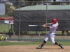 Palomar catcher Francis Christy drives the ball deep for a triple during the first inning March 11 against visiting San Diego City College. The Comets beat the Knights 6-1. The win improved the Comets record to (16-4, 7-1 in the Pacific Coast Athletic Conference). Philip Farry / The Telescope