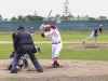 Palomar's Travis Mitchell is hit by a pitch during the the ninth inning of the April 25 game against Southwestern College. Stephen Davis/The Telescope