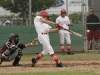 Palomar's Joey Cooper hits a line drive to the left fielder during the fifth inning against visiting Southwest College. The Comets played their final regular season game at Myers field and lost to the Jaguars 8-3. The loss drops the Comets record to 30-6 (21-3 PCAC). Philip Farry / The Telescope