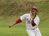 Palomar's Ryan Lemus sets up to catch a fly ball hit to centerfield during the third inning against visiting Southwest College. The Comets played their final regular season game at Myers field and lost to the Jaguars 8-3. The loss drops the Comets record to 30-6 (21-3 PCAC). Philip Farry / The Telescope