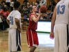 Palomar College Comets' guard, James Sampson #5, goes to the free throw line and adds the last two points of the game after being fouled with less than ten seconds to go in overtime. Palomar came out on top of the Mira Costa Spartans Friday night with a final score of 67-62 in overtime, making the Comets the champions of the PCAC, Feb 20. Photo by Dirk Callum