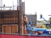 A construction worker works at the construction site for the new library. Jan 25, 2016. Christopher Jones/The Telescope