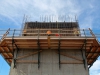 Construction workers making progress on Palomar's new library next the the humanities building on Feb. 9. Michaela Sanderson/The Telescope