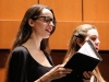 Palomar Chamber Singer Nicole Di Gangi (left), performs at the Howard Brubeck Theatre on Nov. 12. The Palomar Chamber Singers showcased selections from J.S. Bach, Sergei Rachmaninoff, Carlos Guastavino and Rafael Alberti. Coleen Burnham/The Telescope