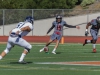 Palomar’s Reggie Wilson (19) kicks off to start the game against visiting Fullerton College. The Hornets defeated the Comets 42-14 at Wilson Stadium in Escondido on Nov 7. The Comets dropped their record to (3-6,1-4). Philip Farry / The Telescope